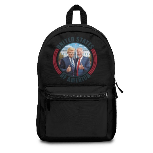 President USA Donald Trump Joe Biden Backpacks