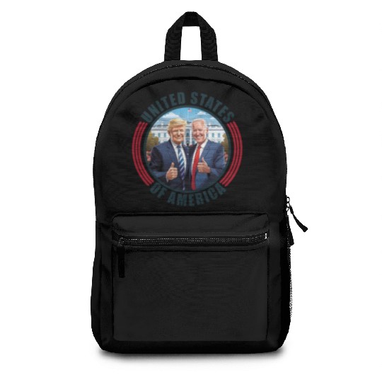 President USA Donald Trump Joe Biden Backpacks