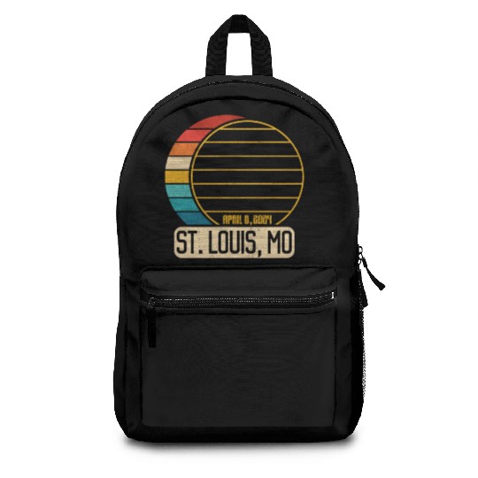 Total Solar Eclipse Missouri St. Louis EclipseSt. Backpacks