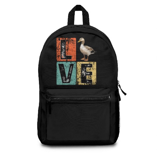 Retro Duck Hunting Duck Birds Lover Duck Hunter Backpacks