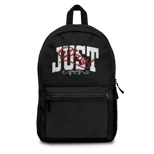 Just Pray Love Jesus Christian Christmas Backpacks