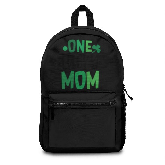 One Lucky Mom Clover Shamrock Irish Ireland Backpacks