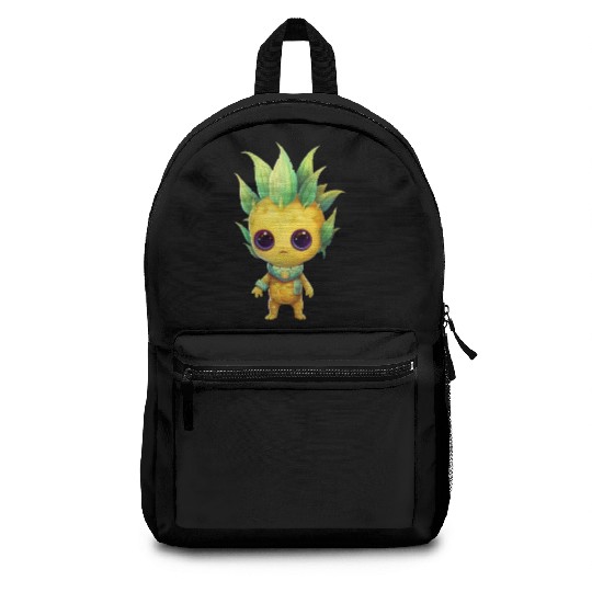 Alien Pineapple Fusion: Punk Hairstyle Backpacks