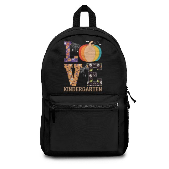 Love Pumpkin Candy Corn Halloween Love Costume Men Backpacks