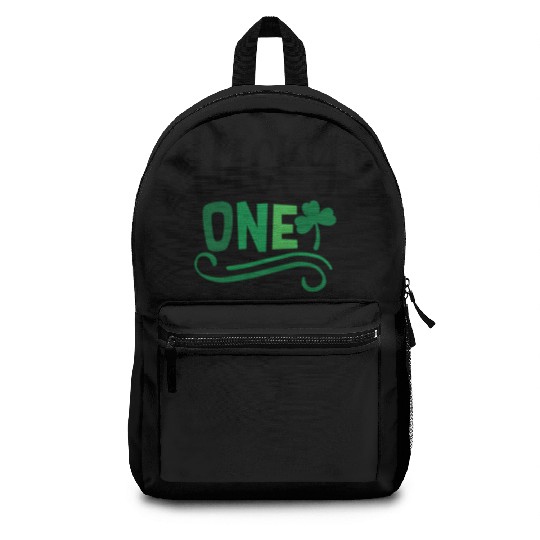 Lucky One Clover Irish Ireland Green Backpacks