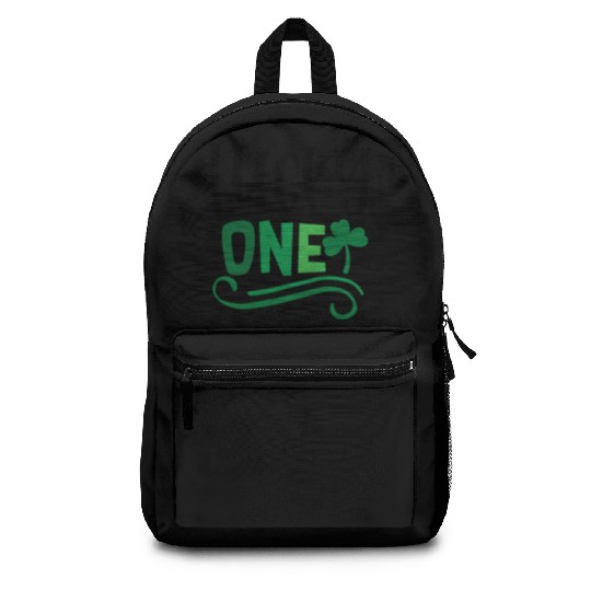 Lucky One Clover Irish Ireland Green Backpacks