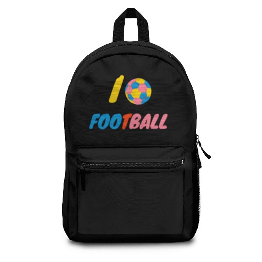 I love football , sport lover Backpacks