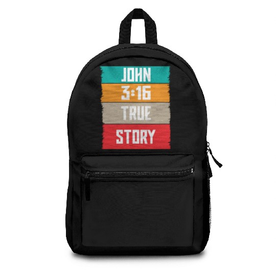 John 3:16 Lve Jesus Christian Christmas Backpacks
