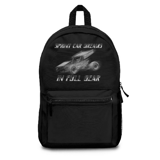 Sprint Car Mom Dirt Track Racing Racing Race Day Backpacks
