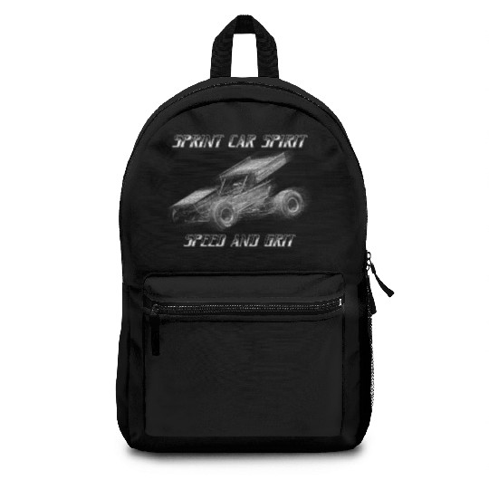 Sprint Car Mom Dirt Track Racing Racing Race Day Backpacks