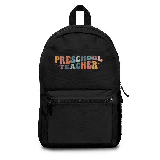 Groovy Preschool Teacher Kindergarten Teaching Backpacks