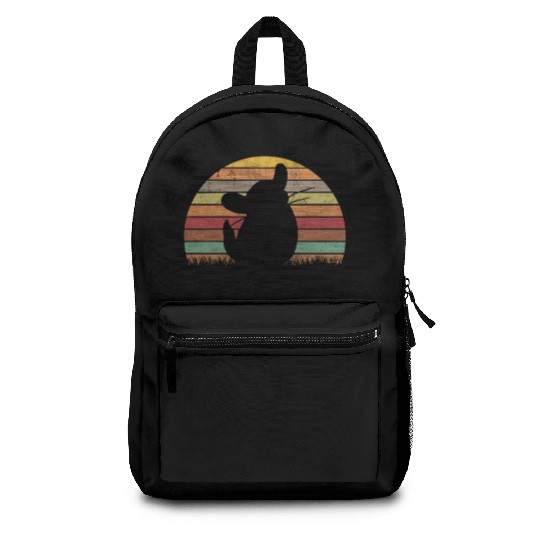 Chinchilla Retro Cotton Mouse Vintage Backpacks