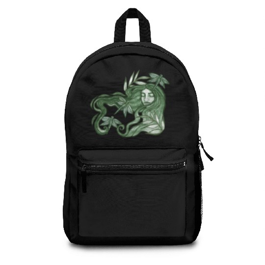 Dragonfly Goddess In Green Backpacks