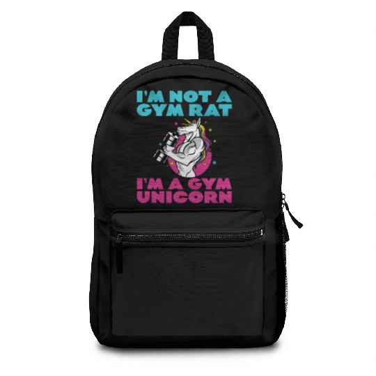 I'm Not A Gym Rat I'm A Gym Unicorn 2 Backpacks