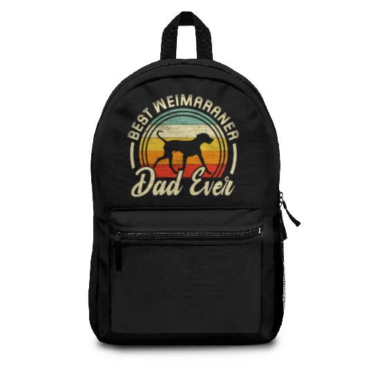 Best Weimaraner Dad Ever Retro Backpacks