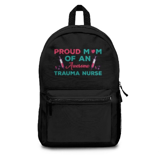 Proud Trauma Nurse Mom Outfit Backpacks