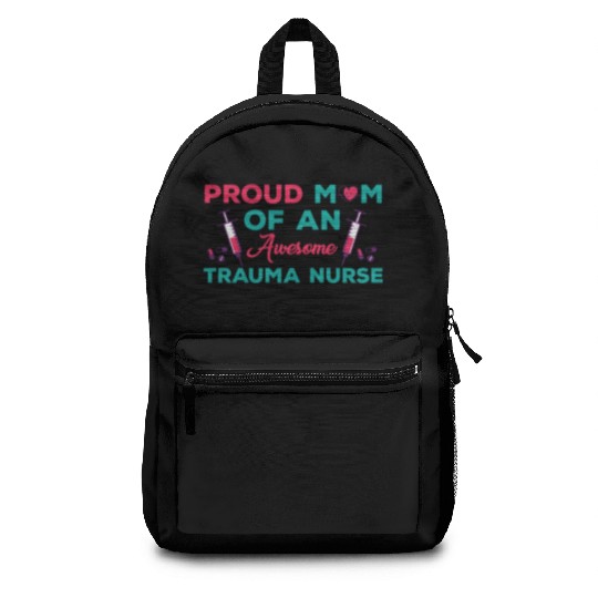 Proud Trauma Nurse Mom Outfit Backpacks