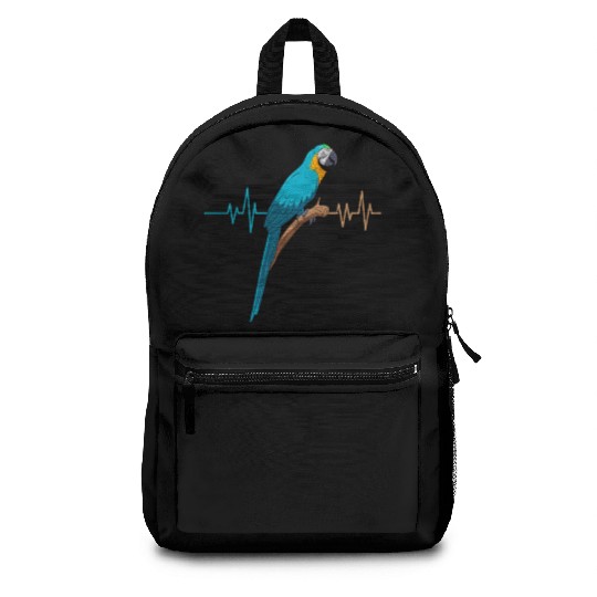Macaw Heart Beat Parrot Bird Parrots Macaws Backpacks