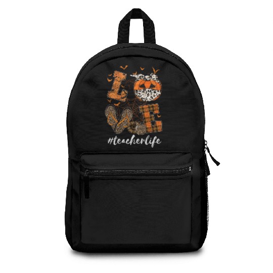 Love Teacher Life Teaching Lovers Halloween Backpacks