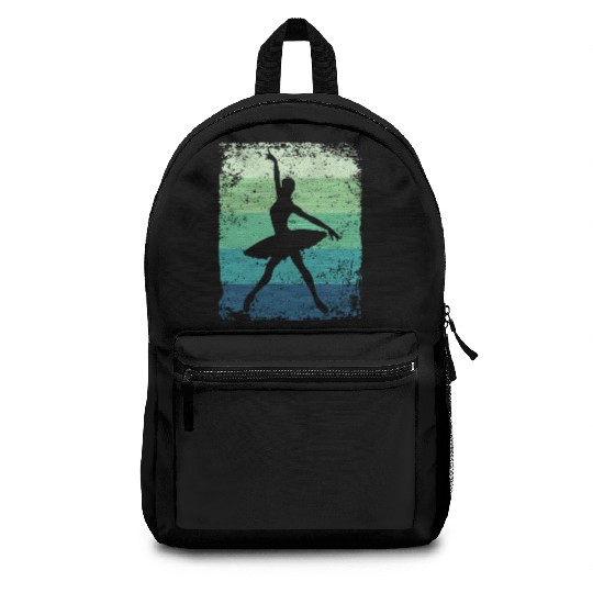 Ballet Dancer Vintage Woman Ballerina Backpacks