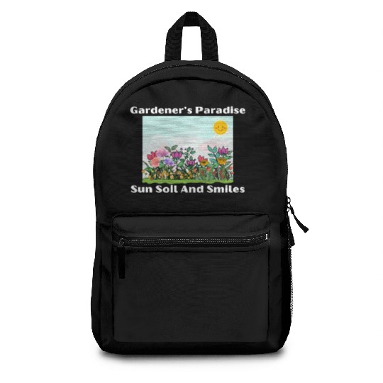 Gardener s Paradise Sun Soil And Smiles Backpacks