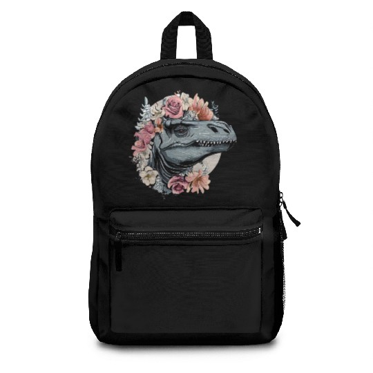 Flowery dinosaur Backpacks