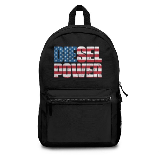 Diesel Power American Flag Backpacks