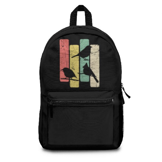 Birds Art Budgie Heron Sparrow Robin Hummingbird Backpacks