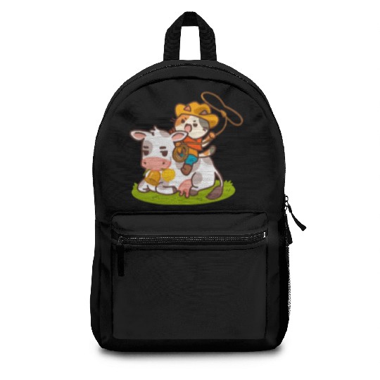 Meow Dy Yeehaw Cowboy Cat Backpacks