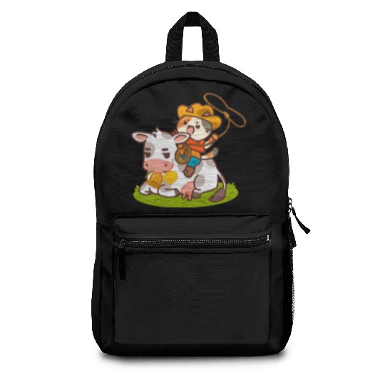 Meow Dy Yeehaw Cowboy Cat Backpacks
