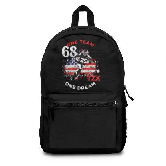 American football one team one dream Backpacks