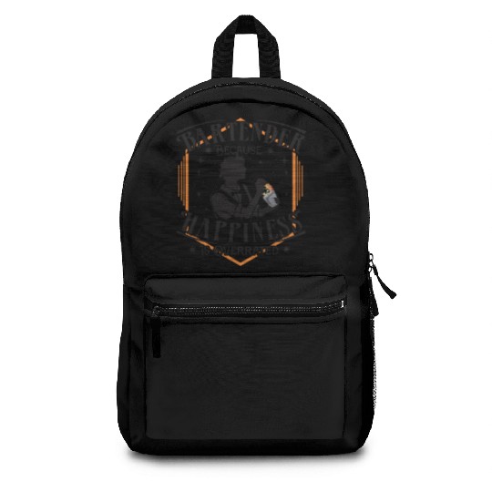 bartender happiness Backpacks