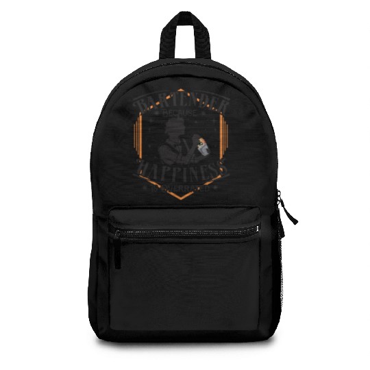 bartender happiness Backpacks