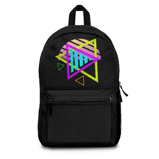 Retro sunset style 80s Backpacks