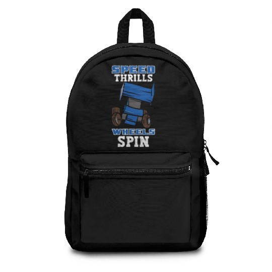 Sprint Car Mom Dirt Track Racing Racing Race Day Backpacks