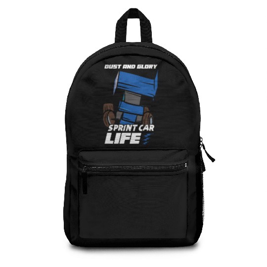 Sprint Car Mom Dirt Track Racing Racing Race Day Backpacks