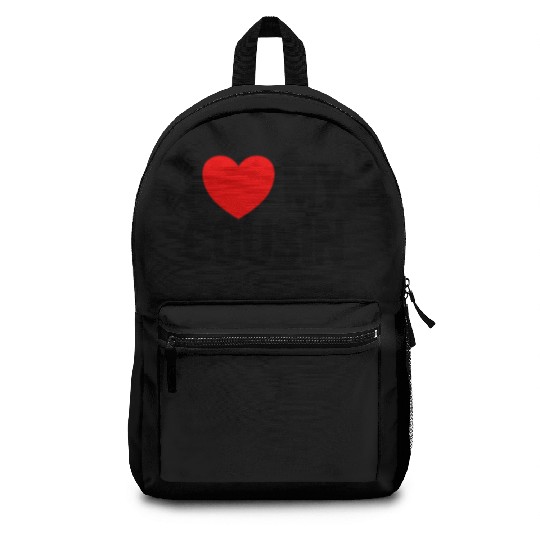 I Love My Cousin Red Heart Redneck Love My Cousin Backpacks