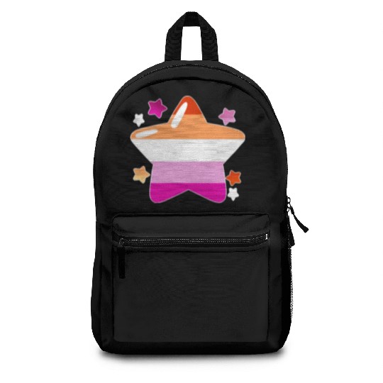 Lgbtq Pride Flag Stars Lesbian Backpacks