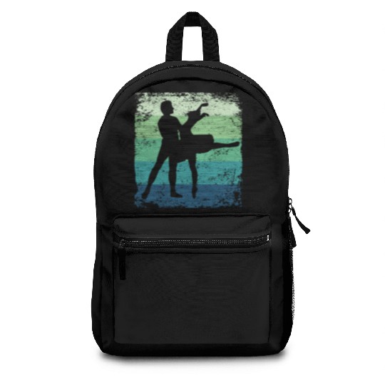 Ballet Dance Couple Vintage Ballerina Backpacks