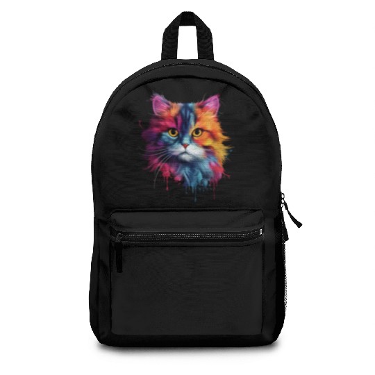 Persian Cat Living Atmosphere Backpacks