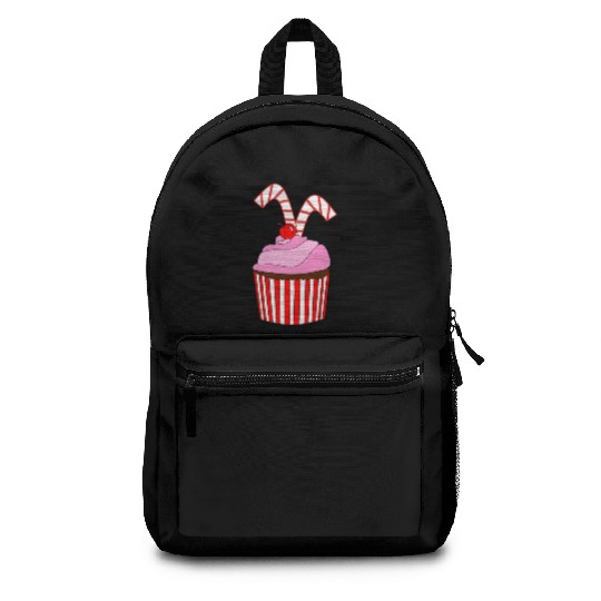 Cupcakes And Candy Canes Backpacks