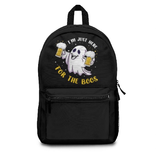 Alcohol Ghost Beer Lover Lazy Creepy Halloween Backpacks