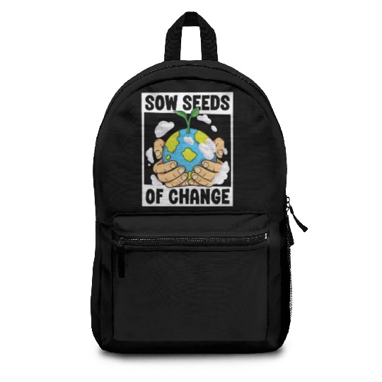 Climate Change Environmental Earth Day Planet Backpacks