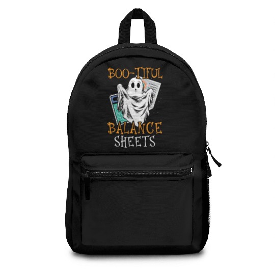 Boo-tiful Balance Sheets Accountant Halloween Backpacks