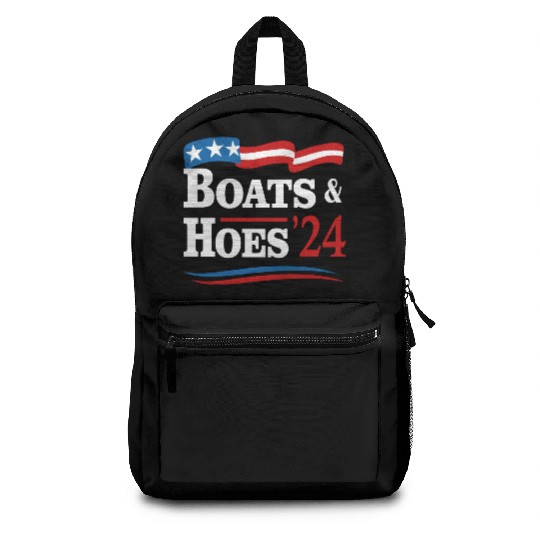 Boats & Hoes 24 Vintage Retro Meme Step Brother Backpacks