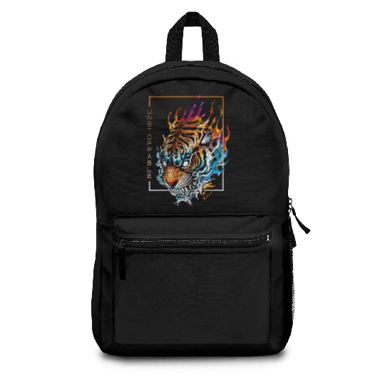 Unstoppable Flaming Tiger Backpacks