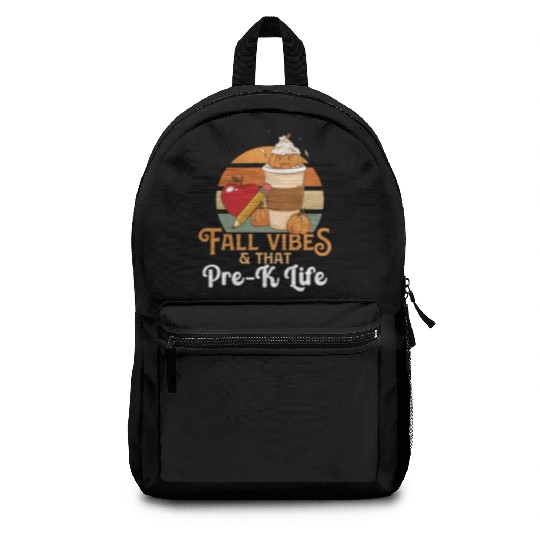 Fall Vibes That Pre-K Life Preschool Teacher Backpacks