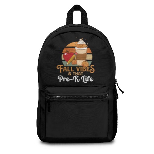 Fall Vibes That Pre-K Life Preschool Teacher Backpacks