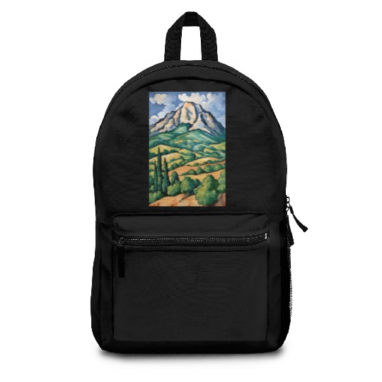 Montagne Sainte-Victoire Painting by Cézanne Backpacks