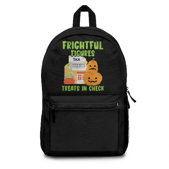 Frightful Figures Treats in Check Halloween Backpacks